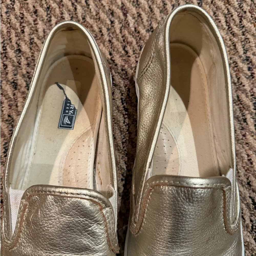 Sperry Gold Women's Slip-On Sneakers